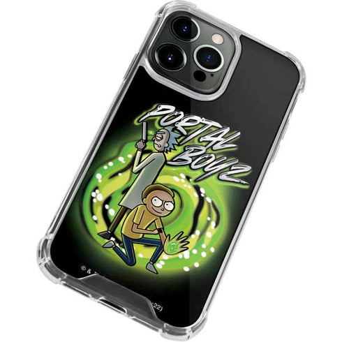 Adult Swim Rick and Morty Portal Boyz iPhone 14 Pro Clear Case
